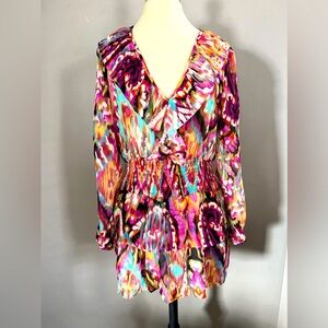 Zara women’s ruffle floral dress Size:S